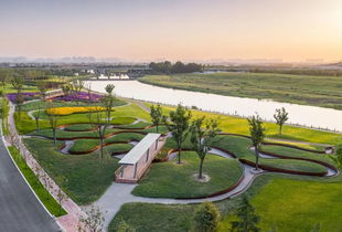 设计师把市政项目炫成旅游景点 沣河 文教园段 湿地生态公园